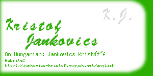 kristof jankovics business card